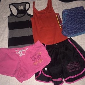 Bundle tanks shorts small
